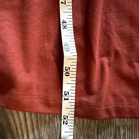 Oboe Rust Lace Up Maxi Dress Size L Women’s Strappy Bodycon Boho Sexy - Picture 8 of 8